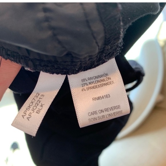 Andrew Marc Black Modern flat front Pants - Picture 3 of 4